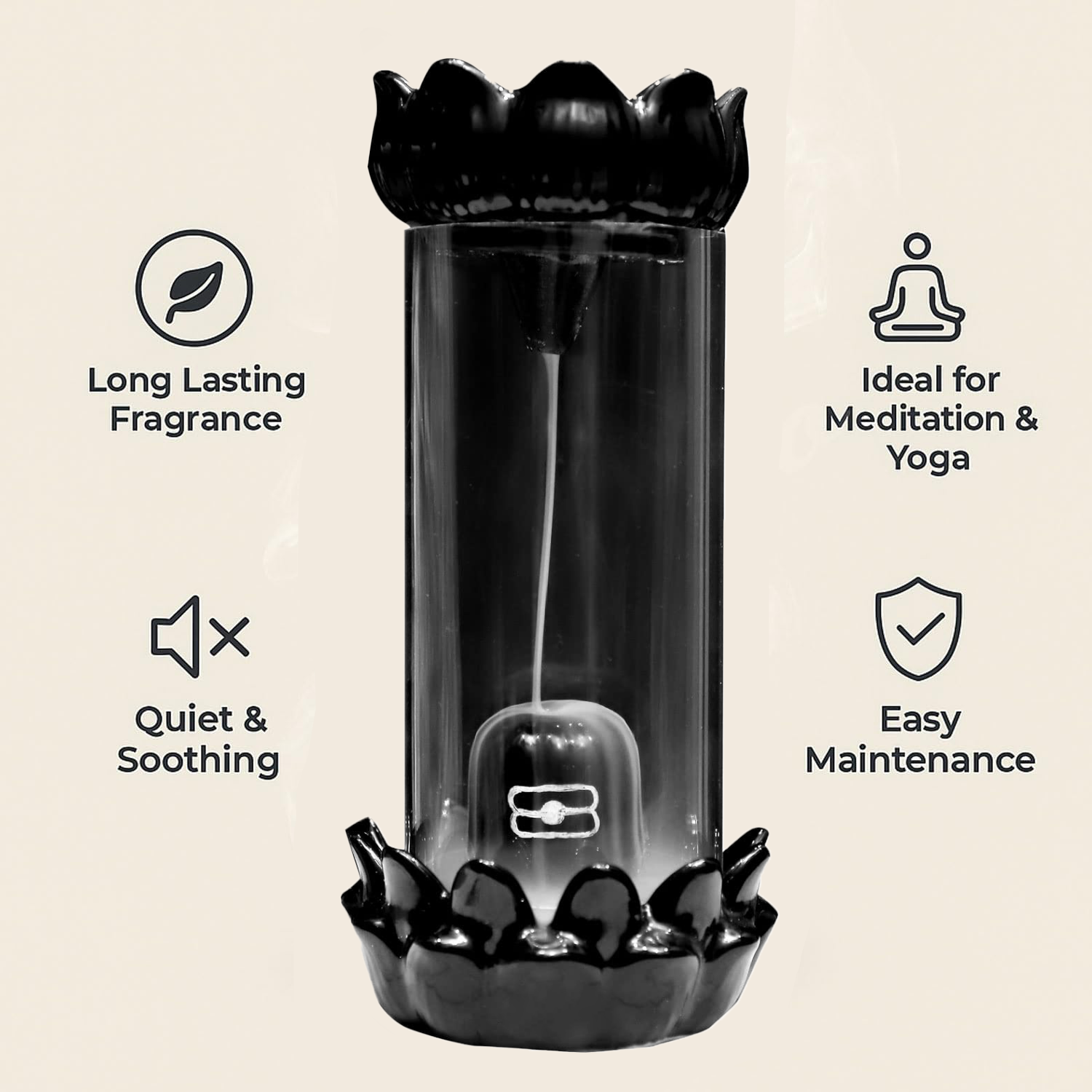 Ceramic Shiva Smoke Fountain Incense Holder™