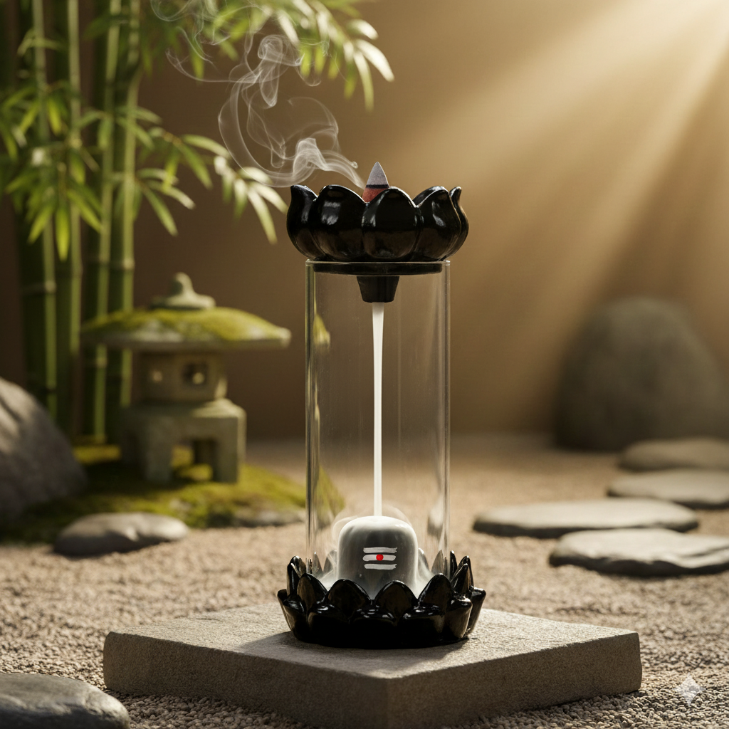 Ceramic Shiva Smoke Fountain Incense Holder™