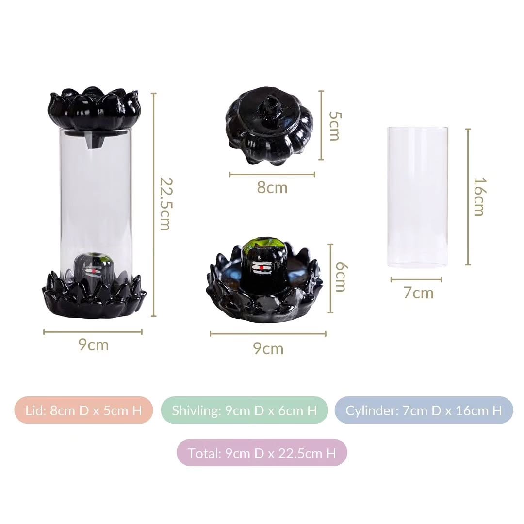 Ceramic Shiva Smoke Fountain Incense Holder™